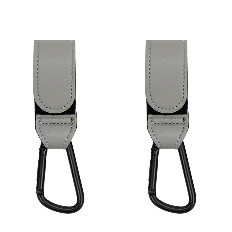 Shop Gail-2 Pcs PU Leather Baby Bag Stroller Hook