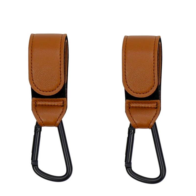 Shop Gail-2 Pcs PU Leather Baby Bag Stroller Hook