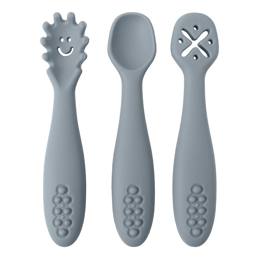 Shop Gail-3PCS Cutlery Silicone Children's Tableware