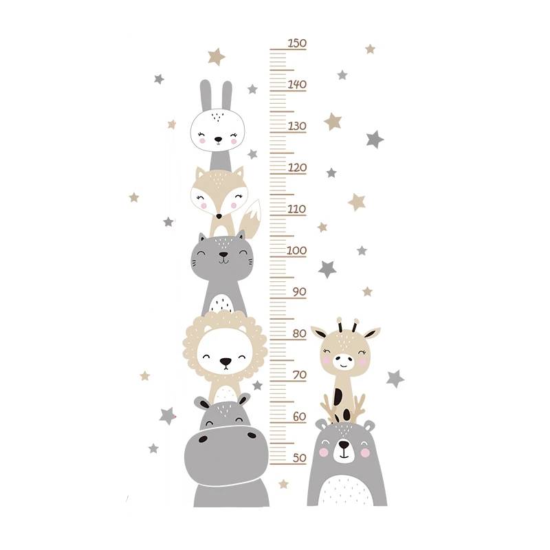 Shop Gail-Animal Height Measurement Wall Stickers for Kids