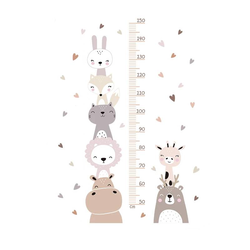 Shop Gail-Animal Height Measurement Wall Stickers for Kids