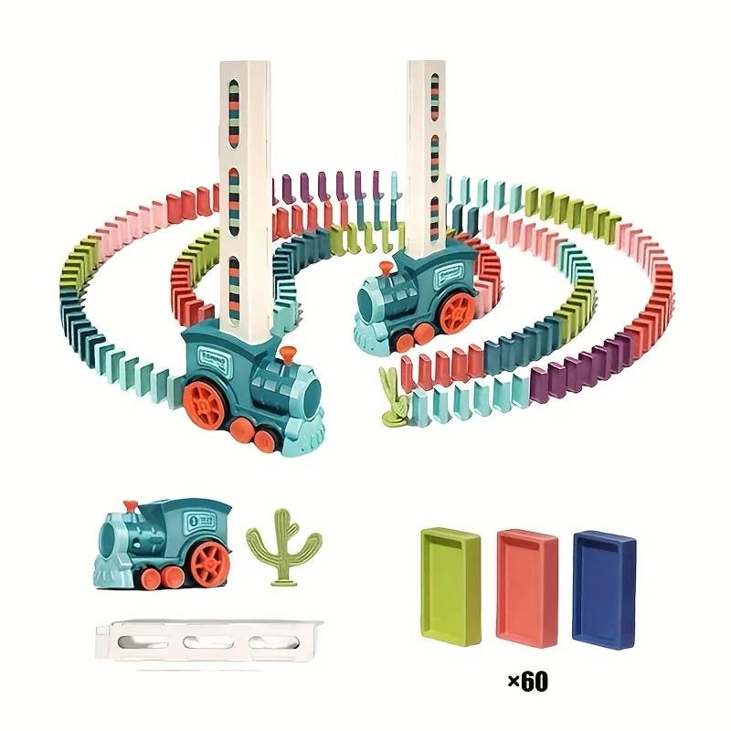 Shop Gail-Automatic Domino Train Kids Toy