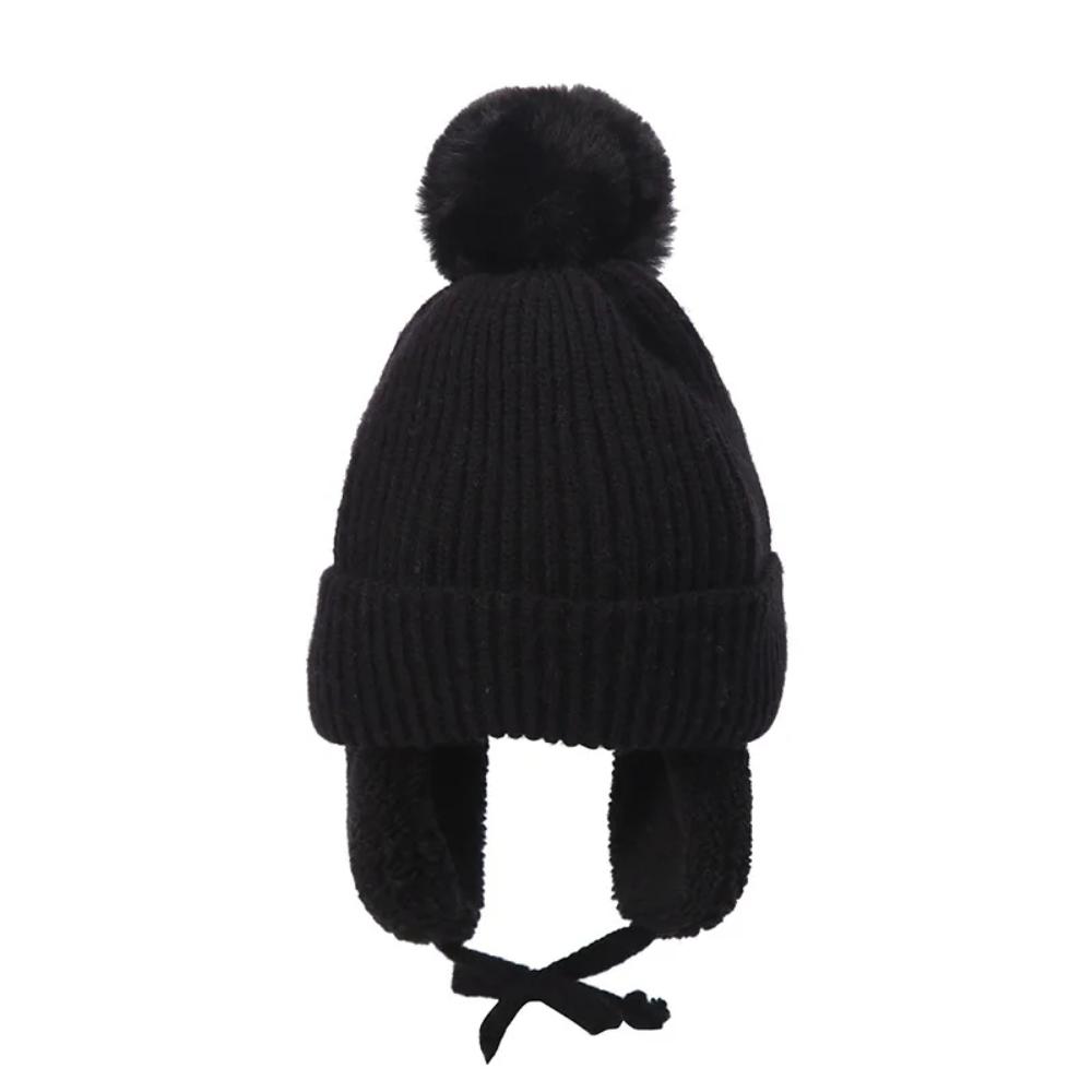 Shop Gail-Baby Big Pompom Beanie with Earflap