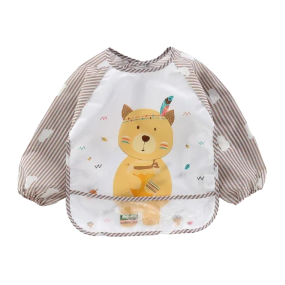 Shop Gail-Baby Waterproof Long Sleeve Feeding Bib 