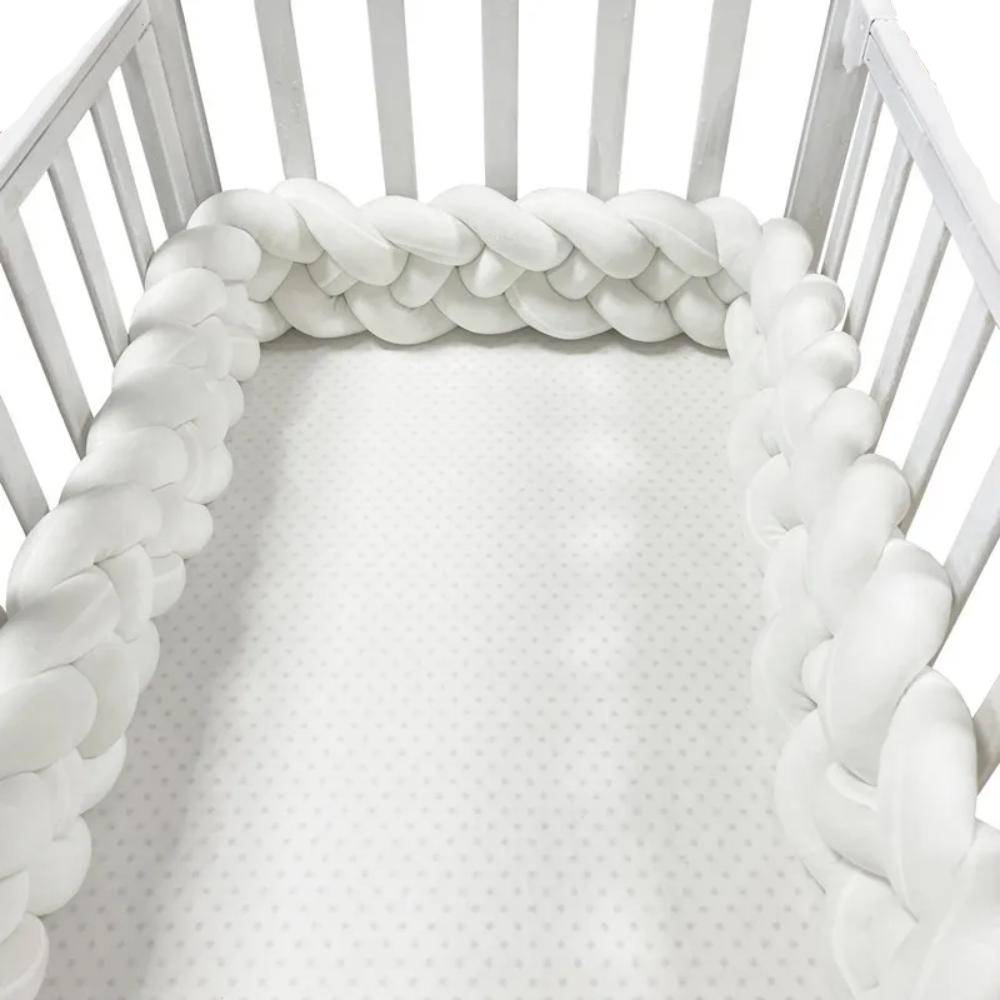 Shop Gail-Braided Cot Bumper Baby Crib Protector