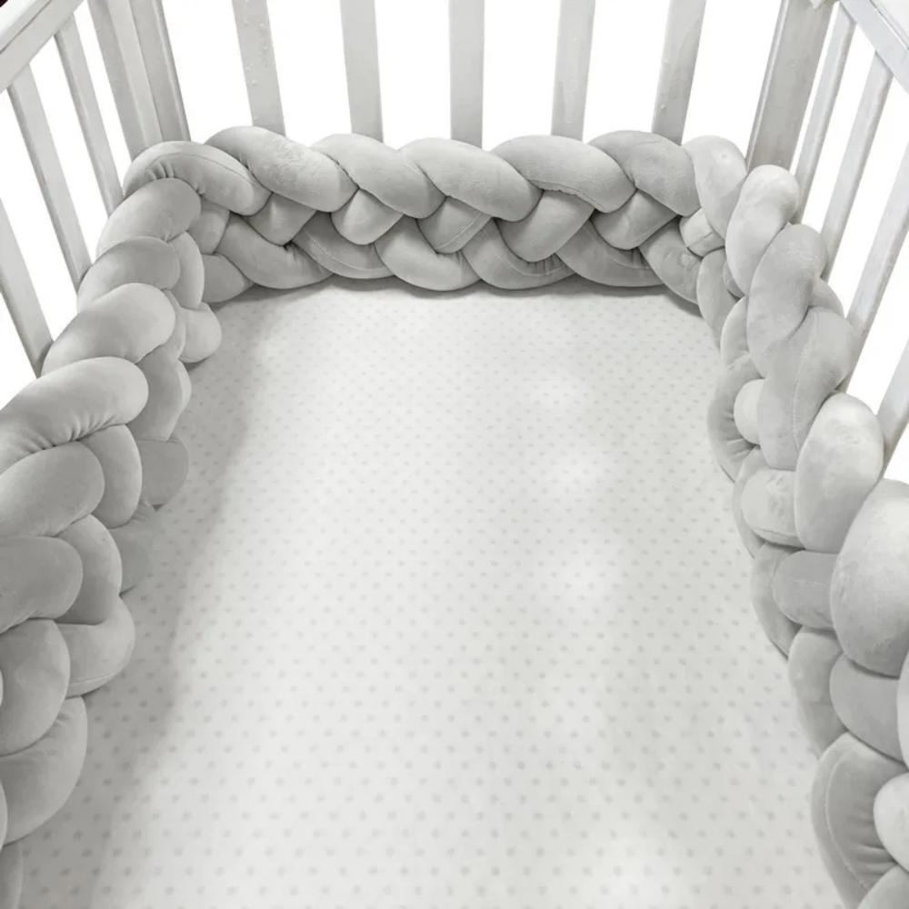 Shop Gail-Braided Cot Bumper Baby Crib Protector