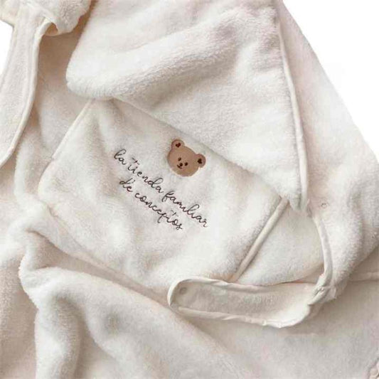 Shop Gail-Bunny Winter Windproof Baby Blanket Warm Quilt Swaddle Wrap