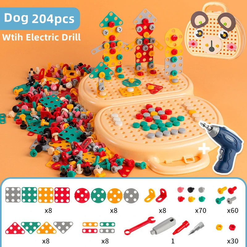 Shop Gail-Children's Electric Drill Assembly Puzzle Toy