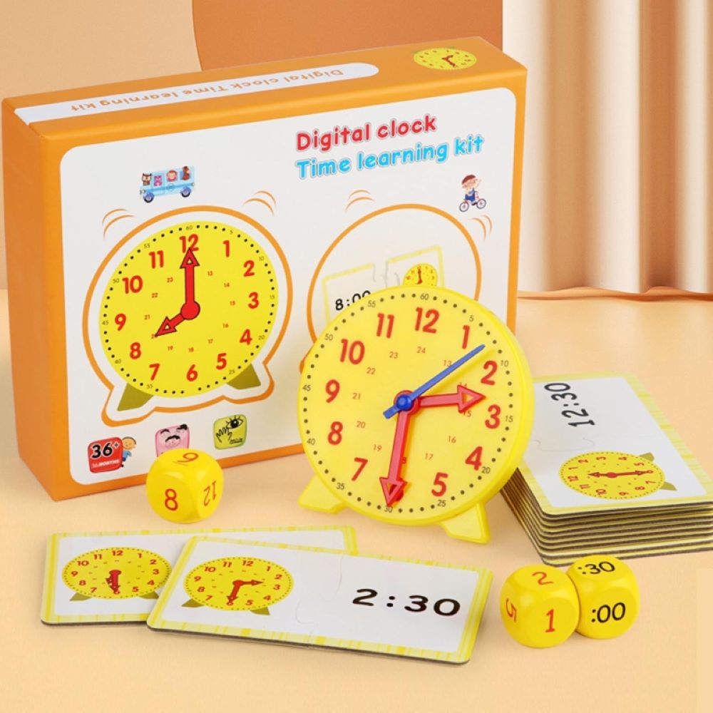 Shop Gail-Educational Time Teaching Set with Interactive Clock