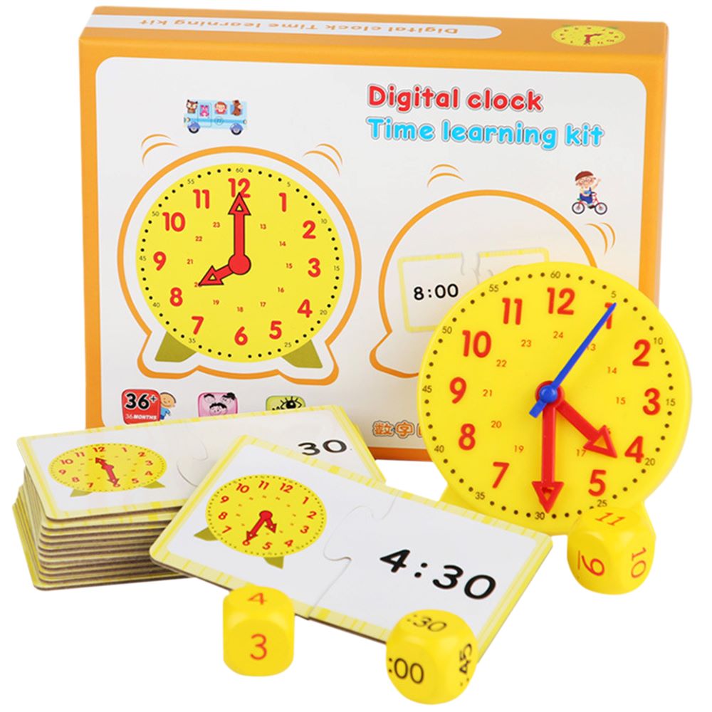 Shop Gail-Educational Time Teaching Set with Interactive Clock