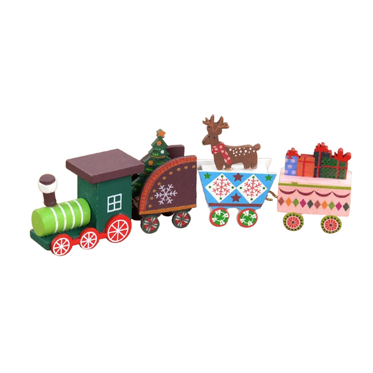 Shop Gail-Festive Christmas Wooden Train Kids Gift