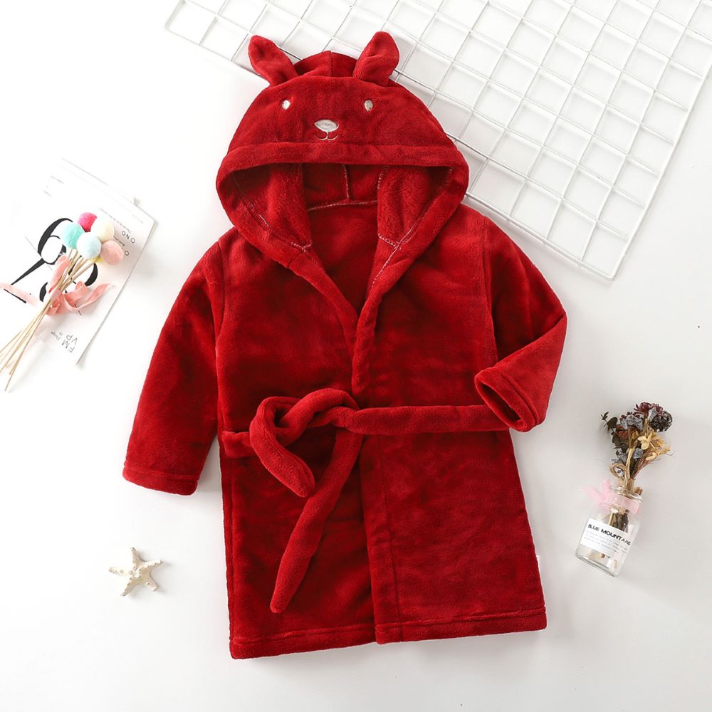 Shop Gail-Kids Rabbit Hooded Bathrobe