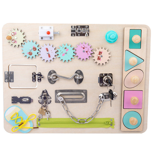 Shop Gail-Kids Wooden Sensory Activity Board 