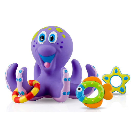 Shop Gail-Purple Octopus Interactive Bath Toy with 3 Rings